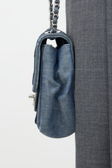 Chanel 2014 Denim Classic Flap Mini Medallion Bag