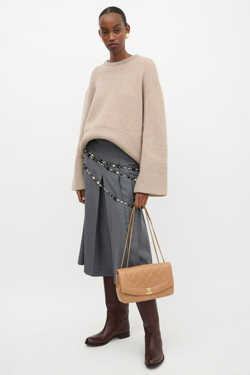 Chanel 2014 Leather Diana Reissue Flap Bag