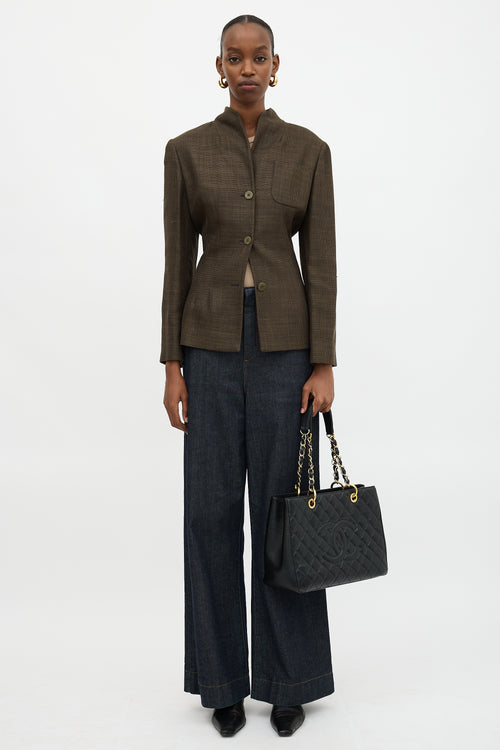 Chanel 2014 Quilted Caviar Grand Shopping Tote Bag