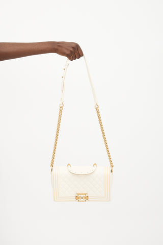 Chanel 2017-2018 Quilted Leather Medium Boy Bag