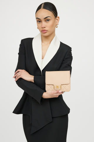 Chanel 2018 Leather Archi Chic Wallet On Chain Bag