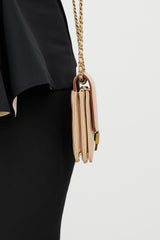 Chanel 2018 Leather Archi Chic Wallet On Chain Bag