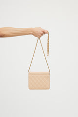 Chanel 2018 Leather Archi Chic Wallet On Chain Bag