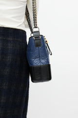 Chanel 2018 Black & Navy Gabrielle Crossbody Bag