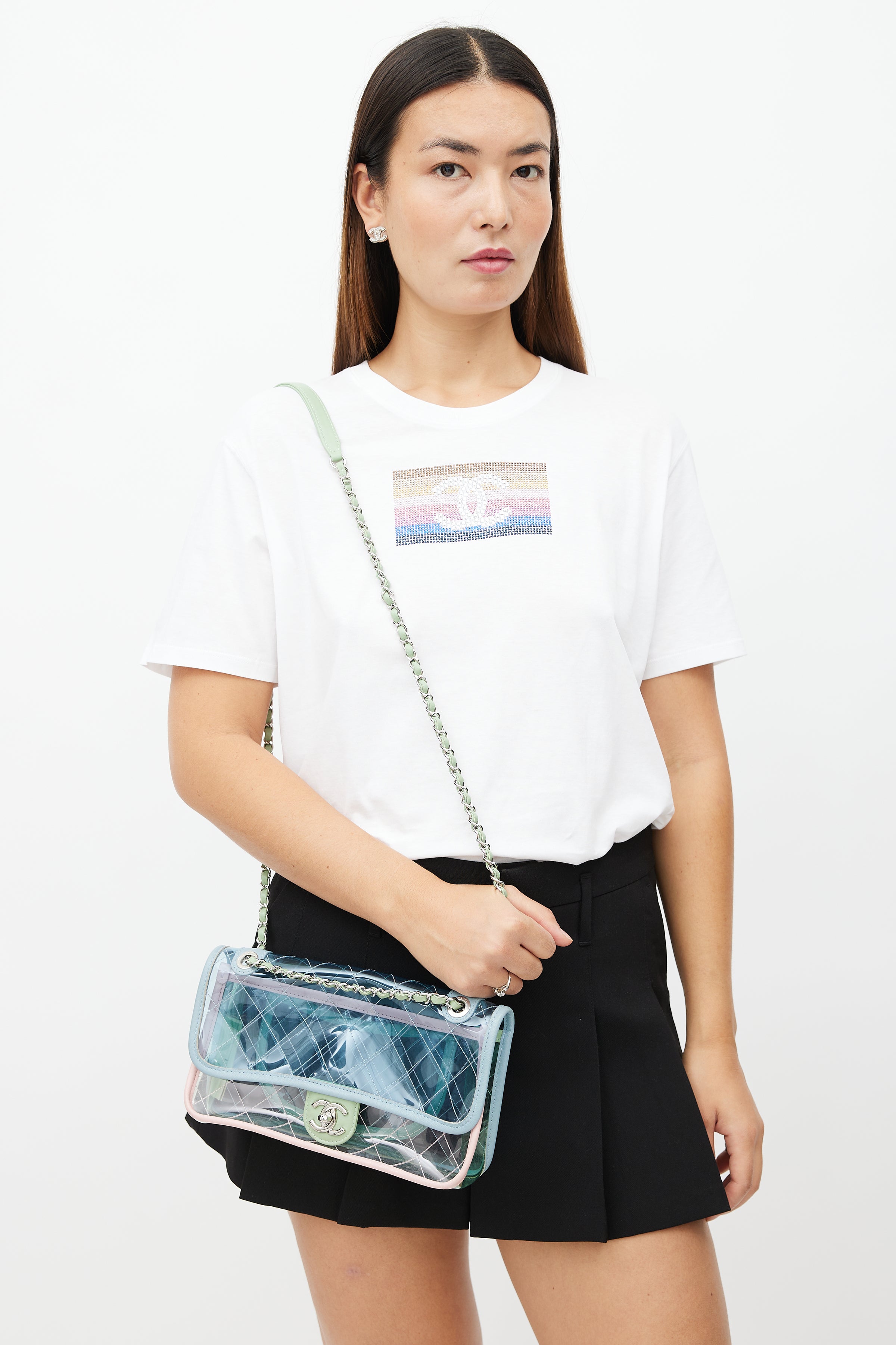 Chanel // 2018 Blue PVC Coco Splash Mini Shoulder Bag – VSP
