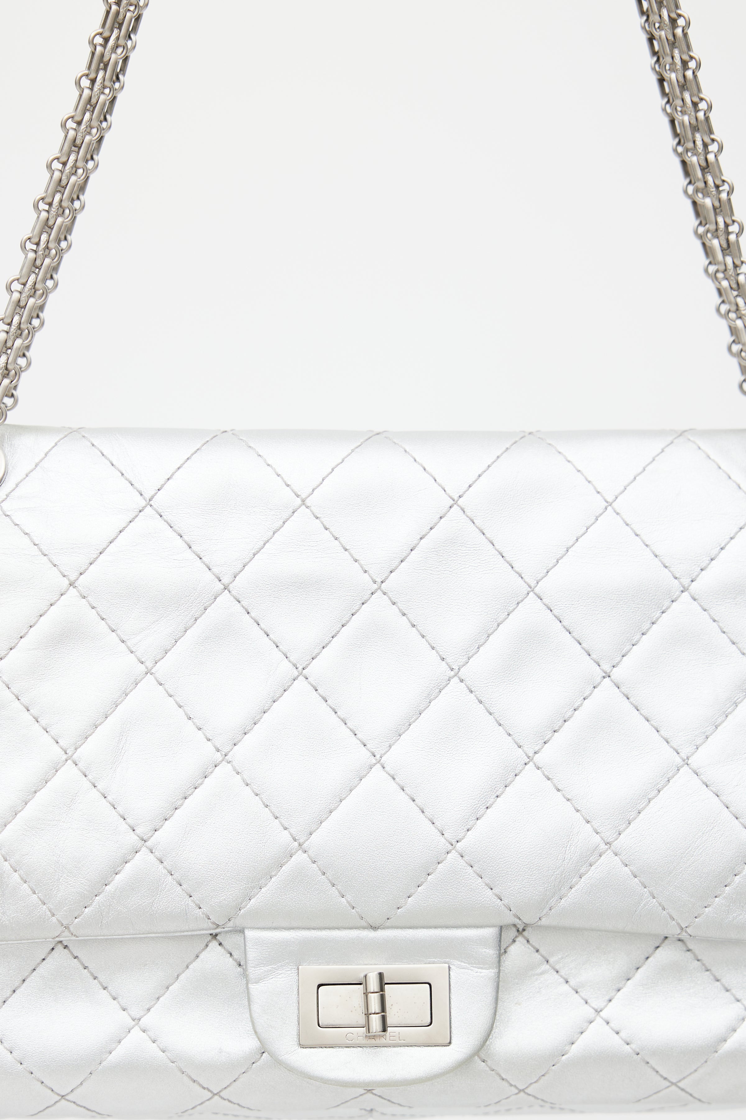 Chanel // 2018 Silver Quilted 2.55 Reissue 227 Flap Bag – VSP Consignment