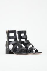 Chanel 2018 Leather CC Gladiator Sandal
