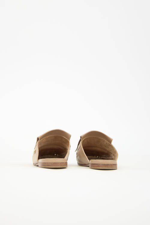 Chanel 2018 Leather Fringe CC Mule