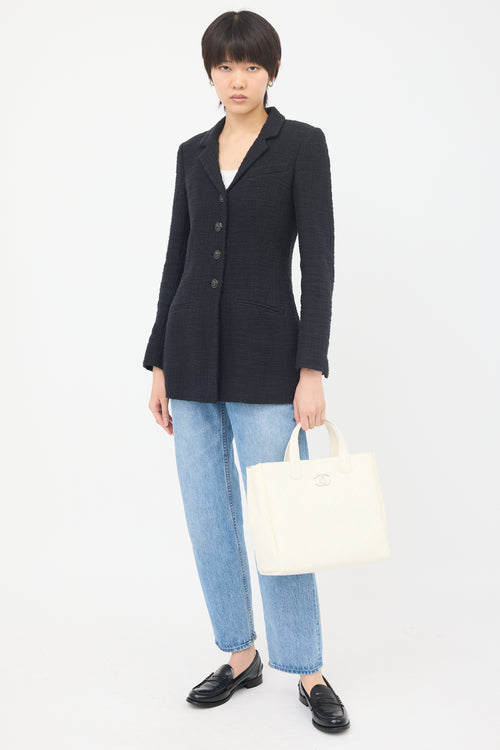 Chanel 2019 Leather Shopping Tote Bag