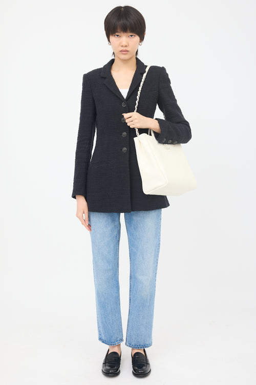 Chanel 2019 Leather Shopping Tote Bag