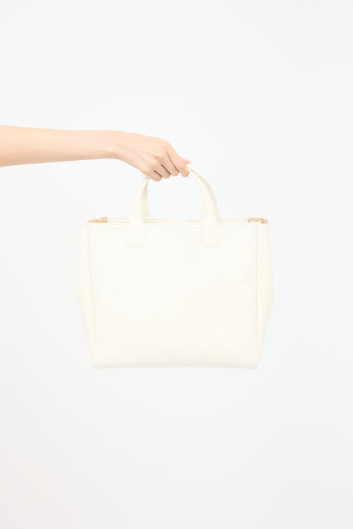 Chanel 2019 Leather Shopping Tote Bag