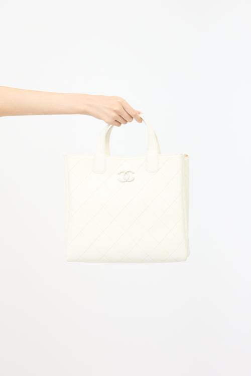 Chanel 2019 Leather Shopping Tote Bag