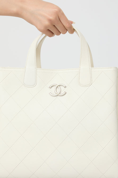Chanel 2019 Leather Shopping Tote Bag