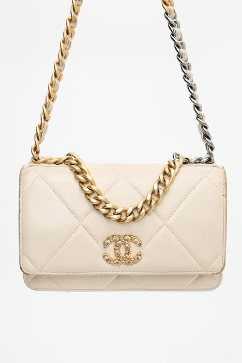 Chanel 2020 Leather 19 Wallet On Chain