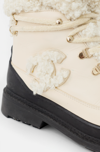 2020 Leather & Shearling CC Boot