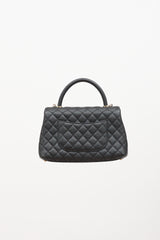 Chanel 2020 Caviar Leather Small Coco Handle Bag