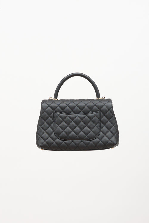Chanel 2020 Caviar Leather Small Coco Handle Bag