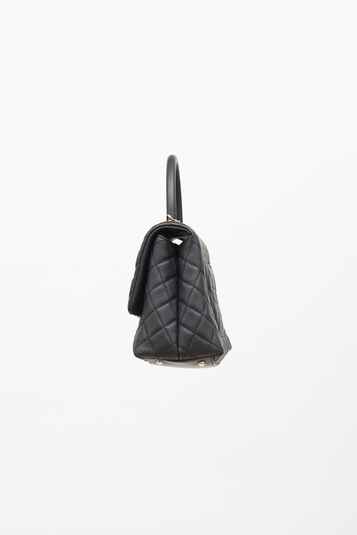 Chanel 2020 Caviar Leather Small Coco Handle Bag