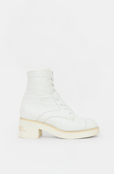 Chanel 2021 Leather CC Combat Boot