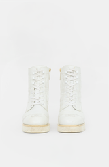 Chanel 2021 Leather CC Combat Boot