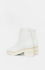 Chanel 2021 Leather CC Combat Boot