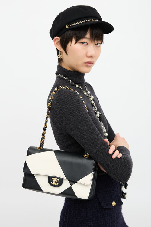 Chanel 2021 Medium Geometric Double Flap Bag