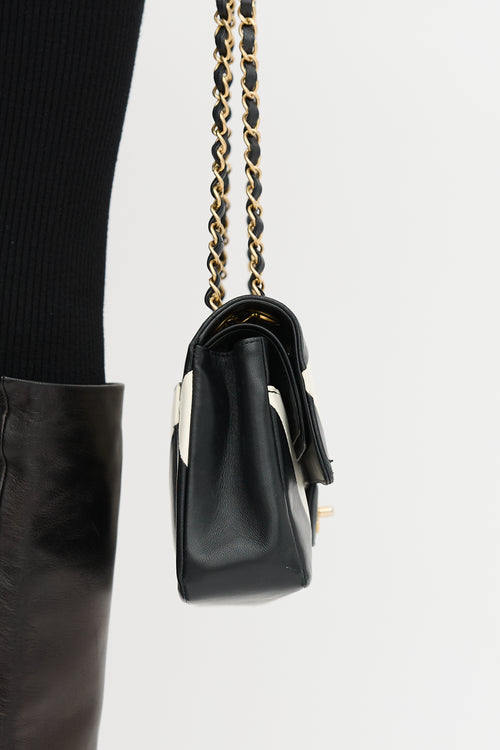 Chanel 2021 Medium Geometric Double Flap Bag