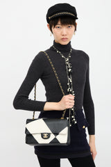Chanel 2021 Medium Geometric Double Flap Bag