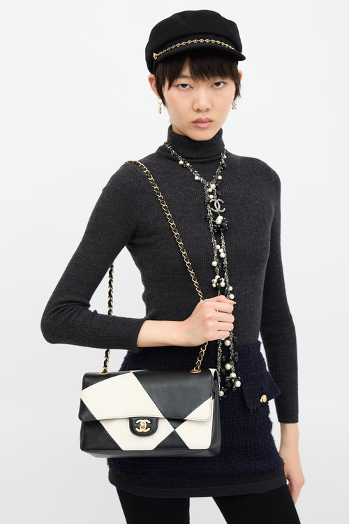 Chanel 2021 Medium Geometric Double Flap Bag