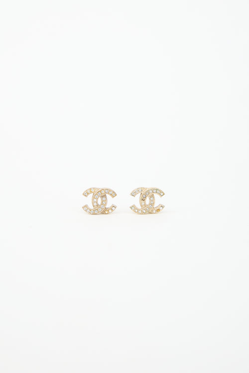Chanel 2021 CC Stud Earrings