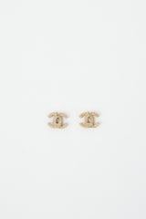 Chanel 2021 CC Stud Earrings
