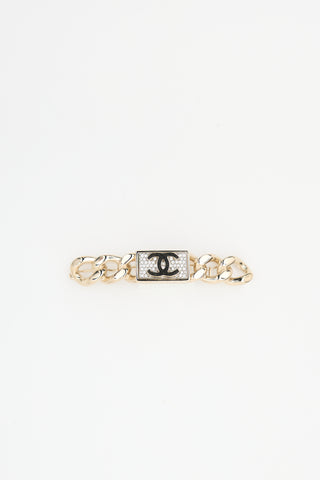 Chanel 2021 Crystal CC Hair Pin