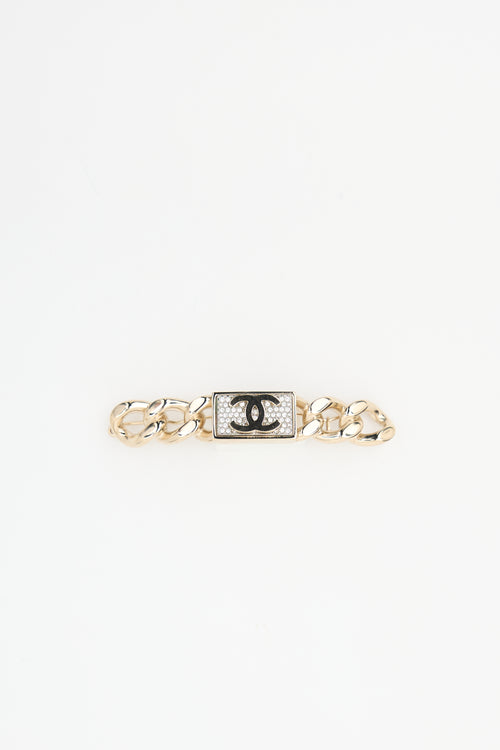 Chanel 2021 Crystal CC Hair Pin