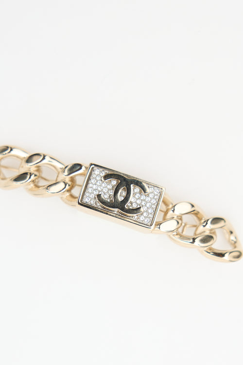 Chanel 2021 Crystal CC Hair Pin