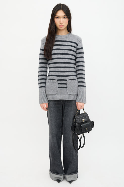 Chanel 2021 Quilted Leather Duma Mini Backpack