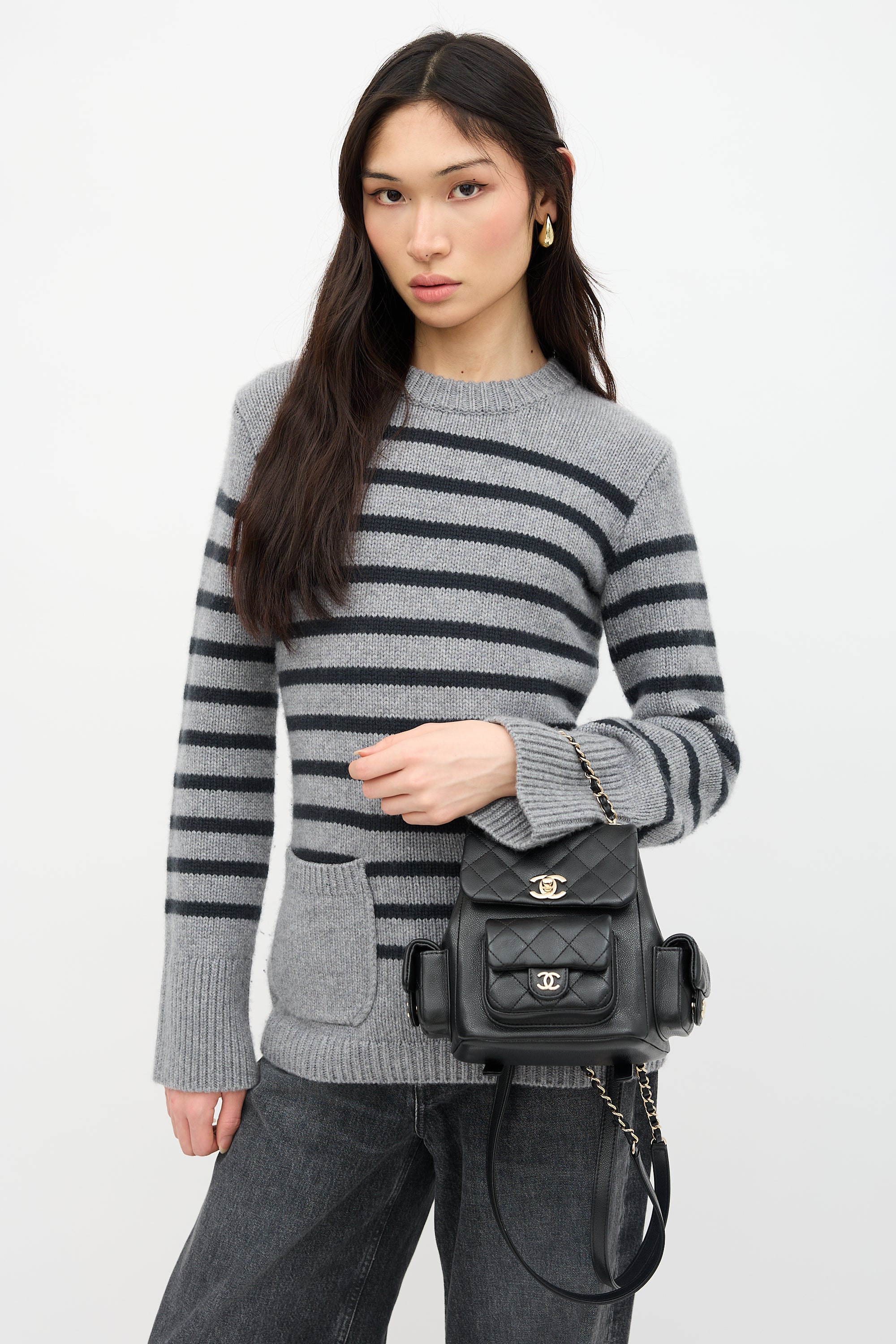 chanel mini backpack 2021 Chanel // 2023 Quilted Leather Duma Mini Backpack – VSP Consignment