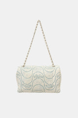 Chanel 2021 Wave Denim Jumbo Flap Bag