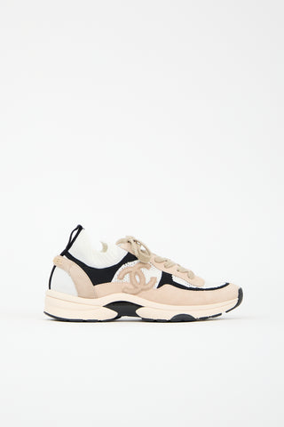 Chanel 2022 Knit Mesh & Suede Sneaker