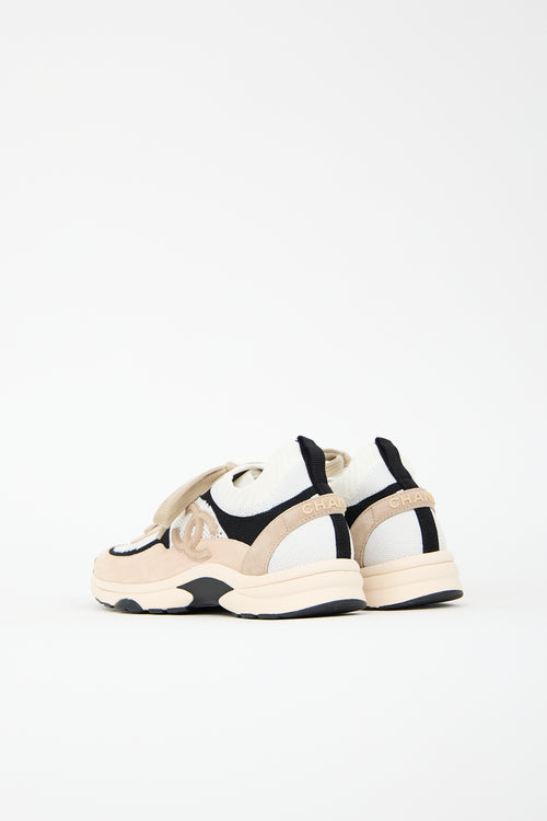 Chanel 2022 Knit Mesh & Suede Sneaker