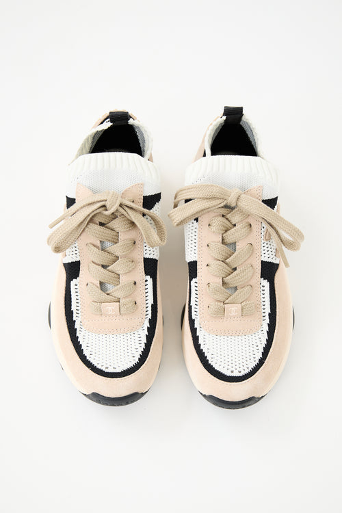 Chanel 2022 Knit Mesh & Suede Sneaker