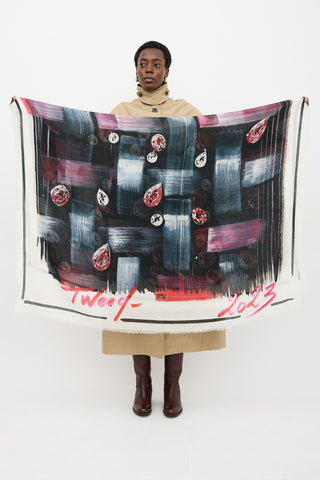 Chanel 2023 Cashmere Printed Scarf