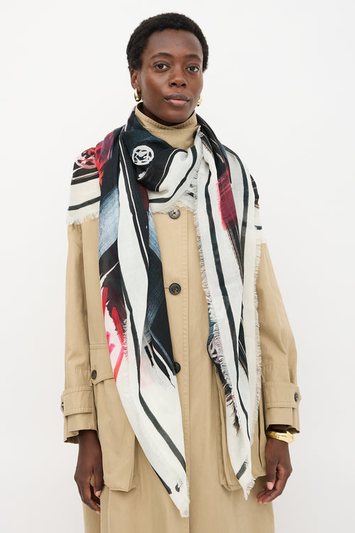 Chanel 2023 Cashmere Printed Scarf