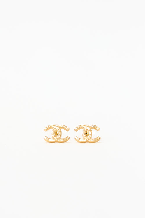 Chanel 2024 CC Logo Stud Earrings