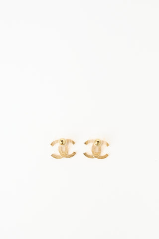Chanel 2024 CC Logo Stud Earrings