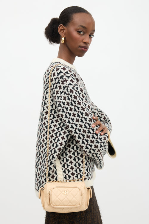 Chanel 2024 Leather Multi-Pocket Camera Case