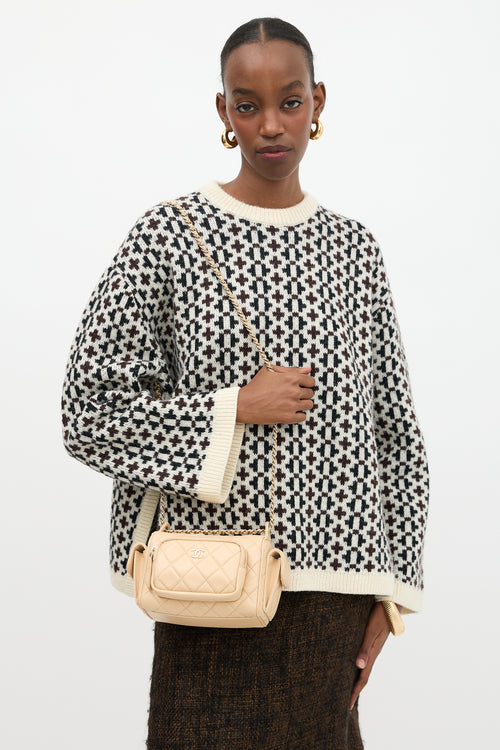 Chanel 2024 Leather Multi-Pocket Camera Case