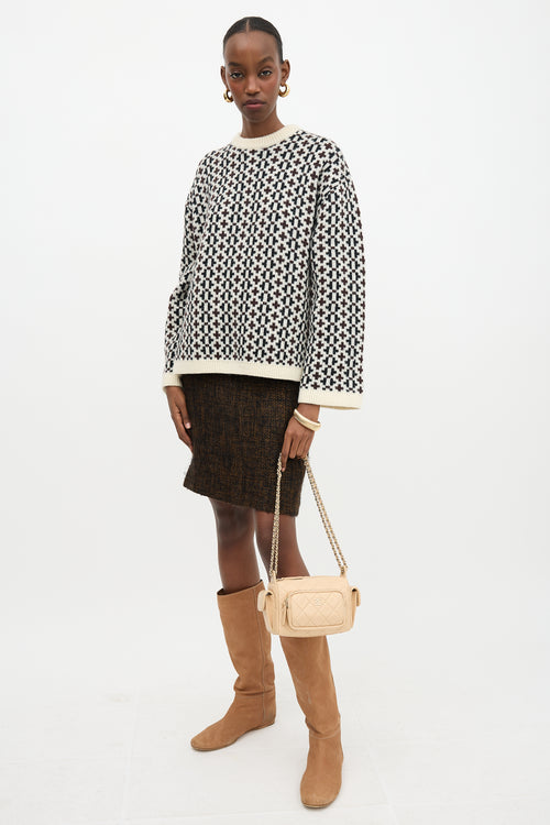 Chanel 2024 Leather Multi-Pocket Camera Case