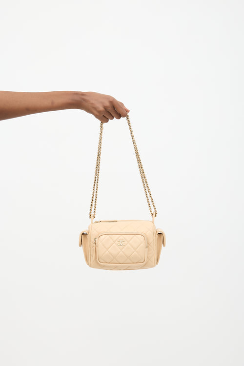 Chanel 2024 Leather Multi-Pocket Camera Case