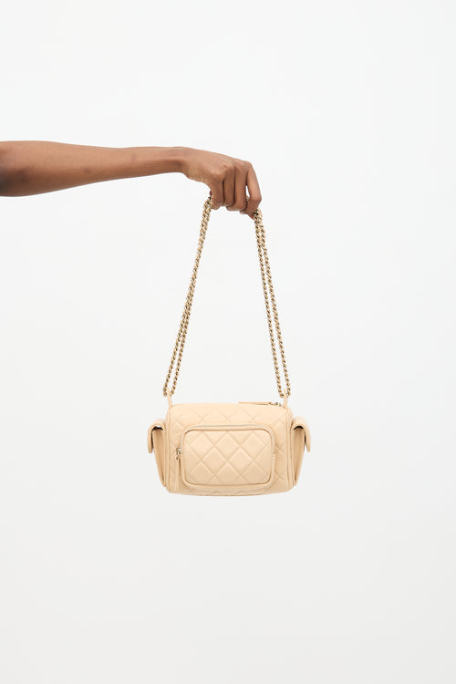 Chanel 2024 Leather Multi-Pocket Camera Case