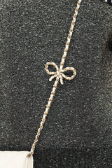 Chanel 2023 Caviar Bow Mini Wallet On Chain Bag